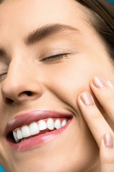 woman relieved of her TMJ pain thanks to help from Brite Dental Partners