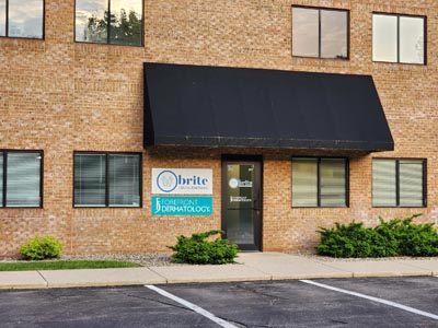Front walkway leading to Brite Dental Partners in Battle Creek, MI