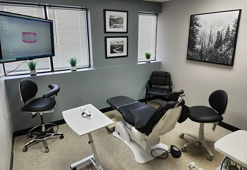 inside one of the dental operatories at Battle Creek, MI dental office Brite Dental Partners
